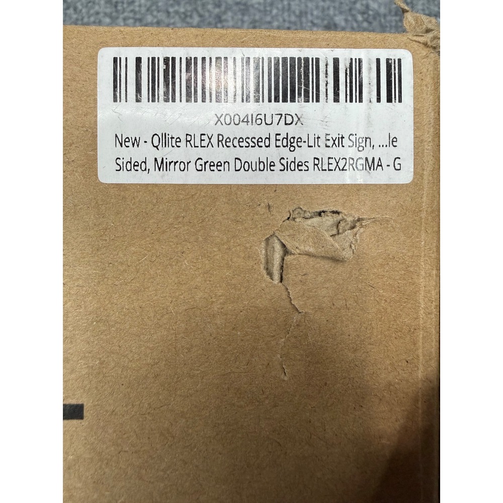 Qllite RLEX Recessed Edge-Lit LED Exit Sign Green Double Sided RLEX2RGMA-G - Picture 2 of 7
